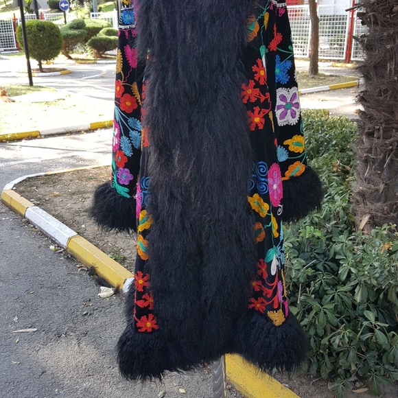 Suzani Embroidered Shearling Coat - Picture 2 of 5